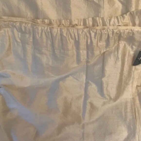 2 Linen & Things Ivory 40W x 82L 100% Raw Silk Rod Pocket Drapery Panels - Picture 4 of 7